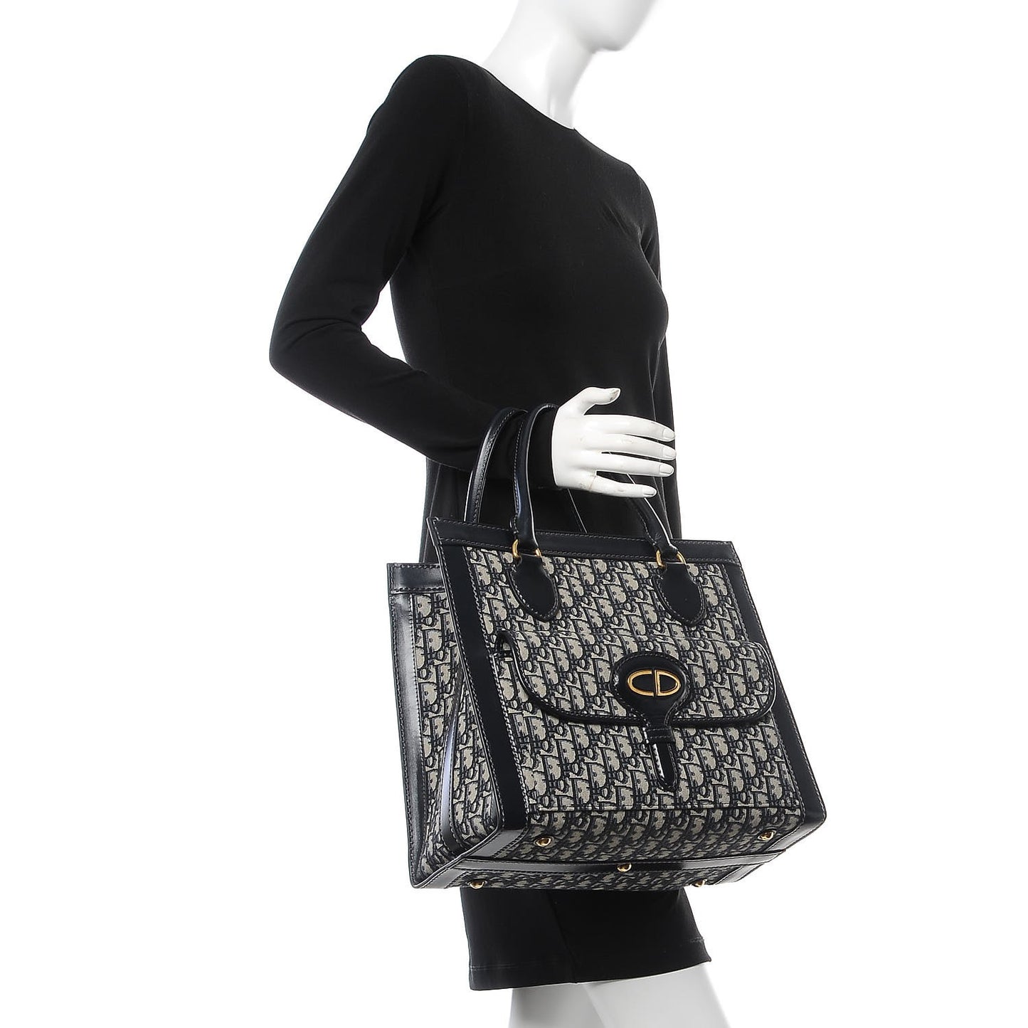 Oblique Tote Bag Blue