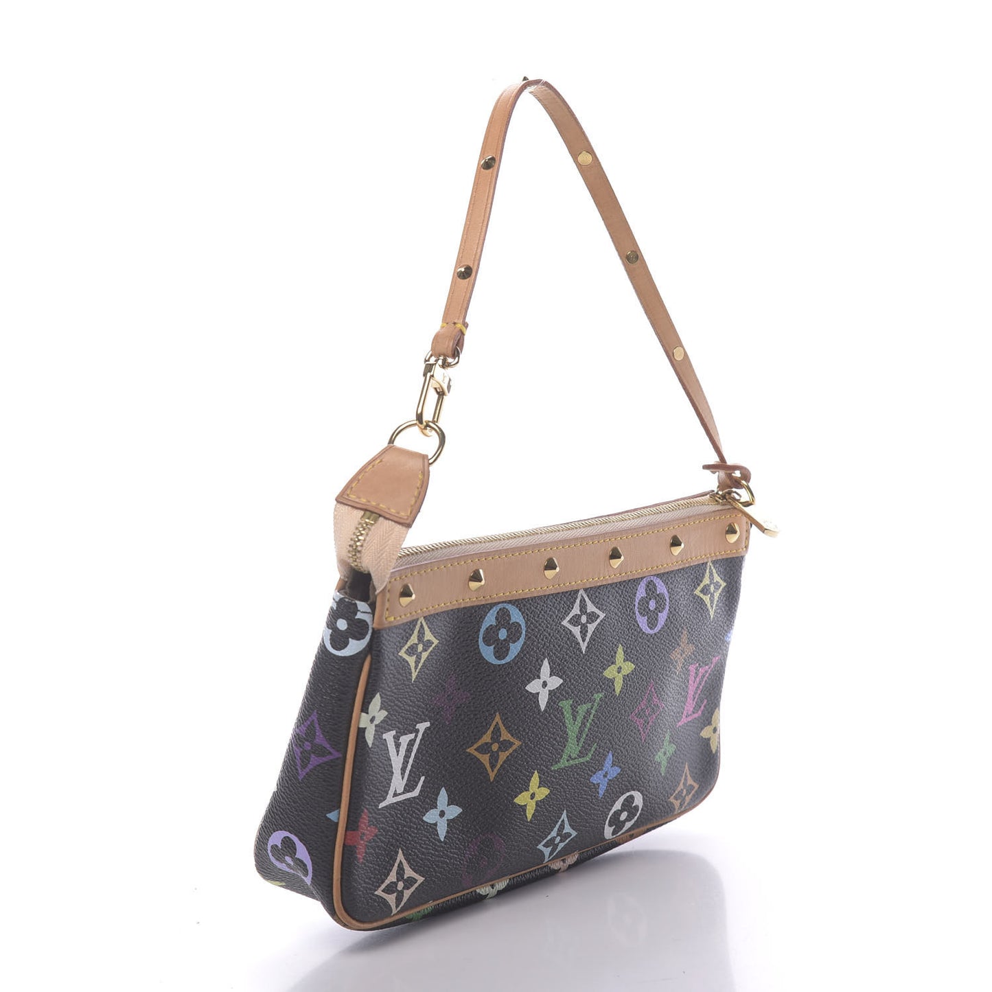 Monogram Multicolor Pochette Accessories Black
