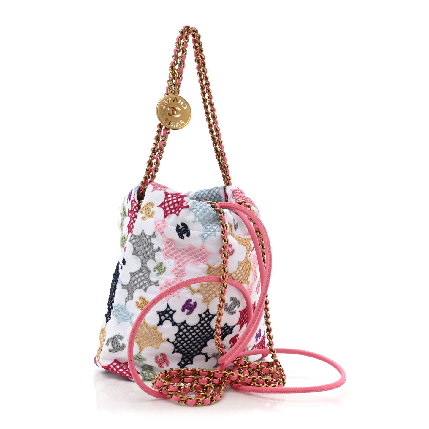 Lace Patchwork Chanel 22 White Multicolor