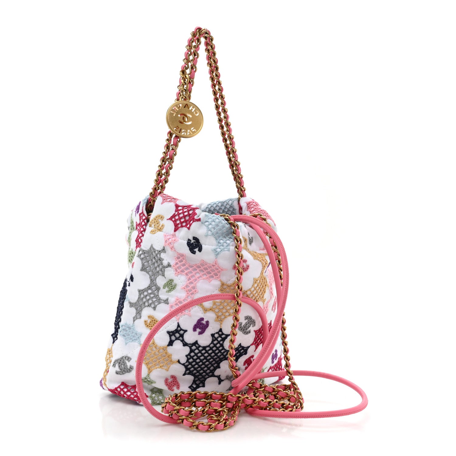 Chanel Lace Patchwork Chanel 22 White Multicolor 3 of 9