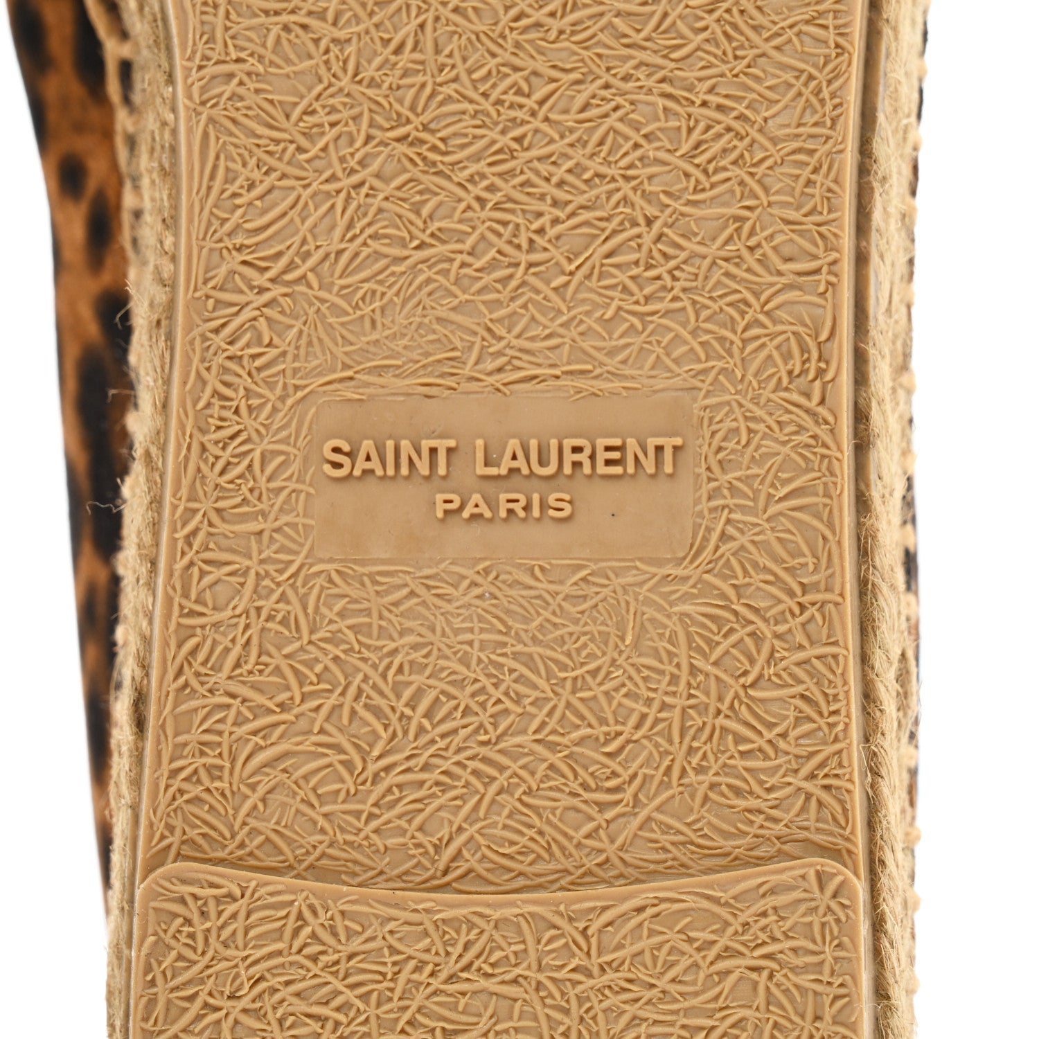 Saint Laurent Suede Leopard Print Espadrilles 40 8 of 9