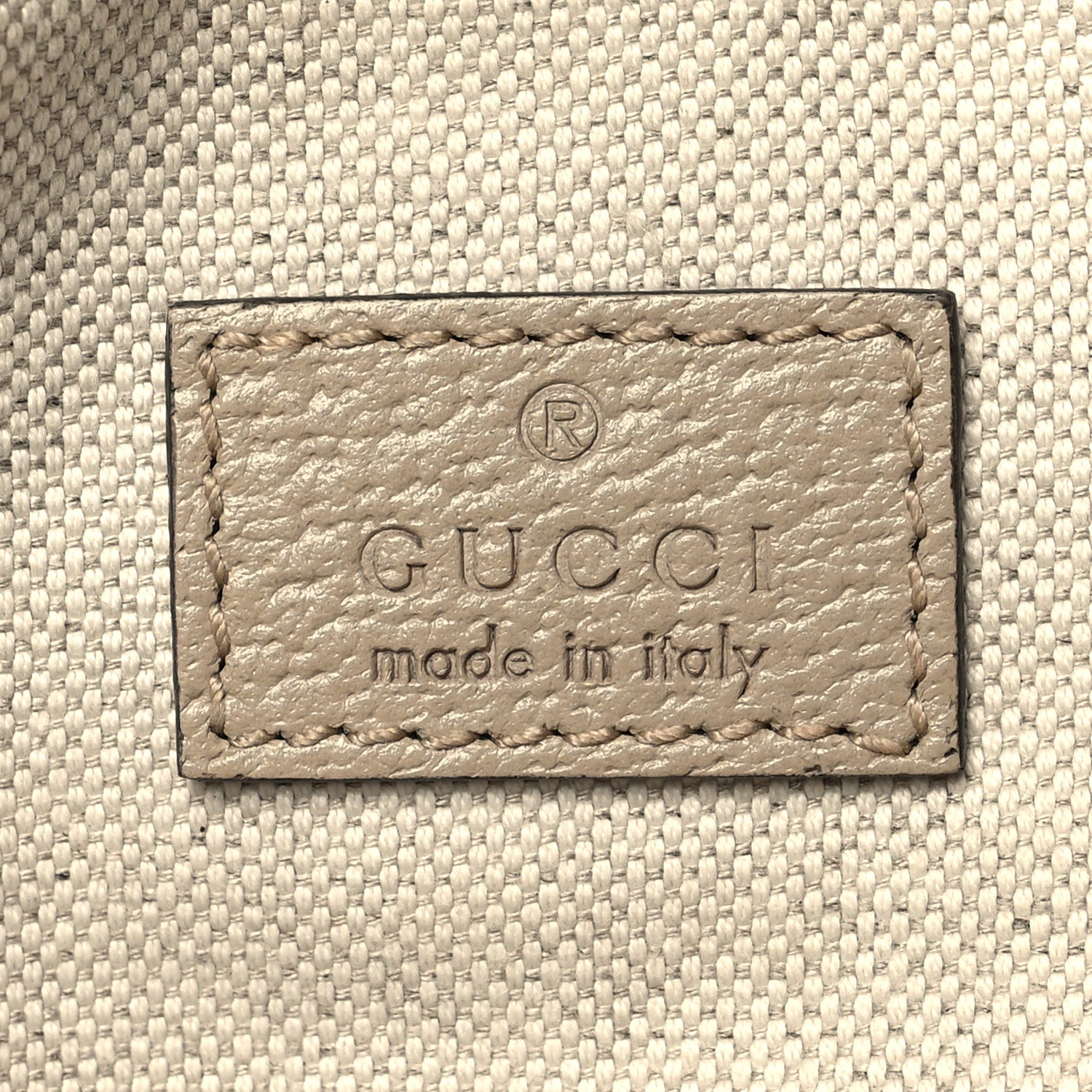 Gucci GG Supreme Monogram Textured Calfskin Web Retro Interlocking G Belt Bag Beige Mystic White Oatmeal 6 of 12