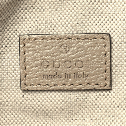 Gucci GG Supreme Monogram Textured Calfskin Web Retro Interlocking G Belt Bag Beige Mystic White Oatmeal 6 of 12