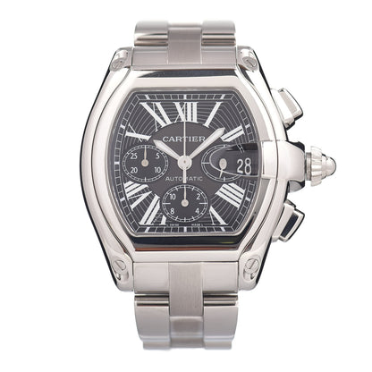 Cartier Stainless Steel 42mm Roadster Chronograph Automatic Watch Black 1 of 4