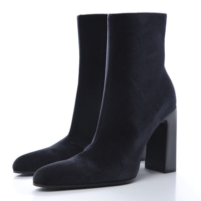 Balenciaga Smooth Velvet Ankle Boots 39 Black 3 of 9