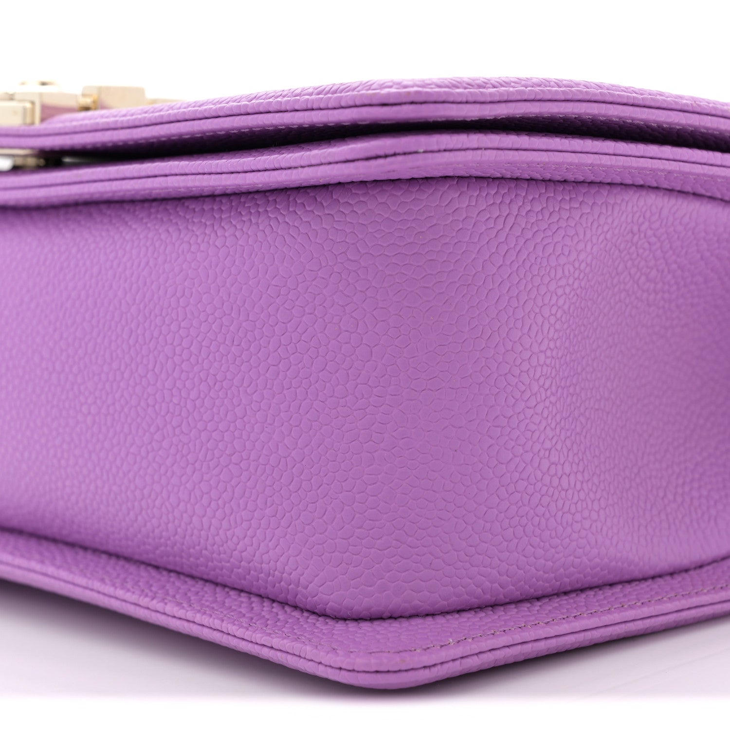 Chanel Caviar Quilted Medium Boy Flap Purple 10 of 11
