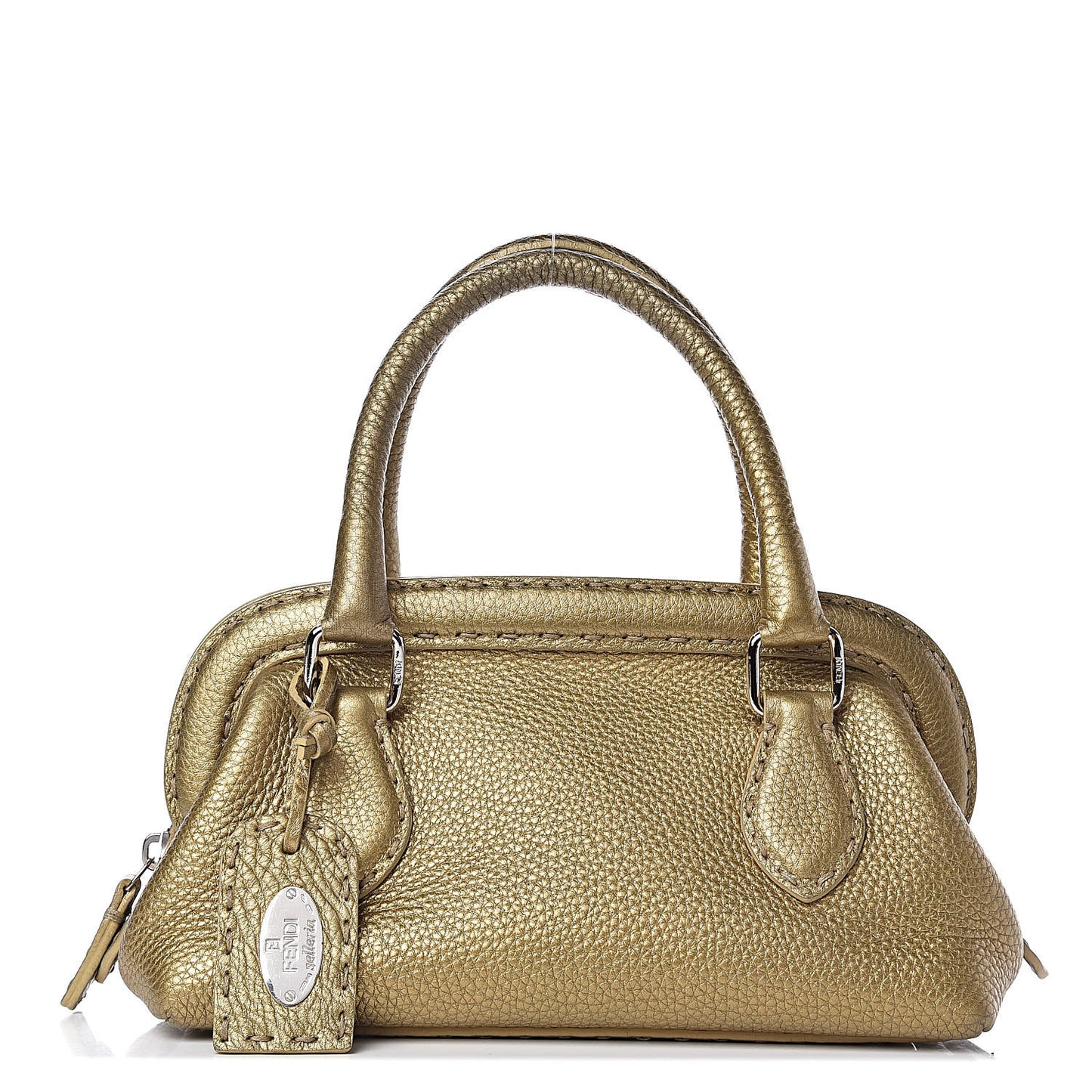 Calfskin Romano Selleria Mini Adele 1328 Bag Gold