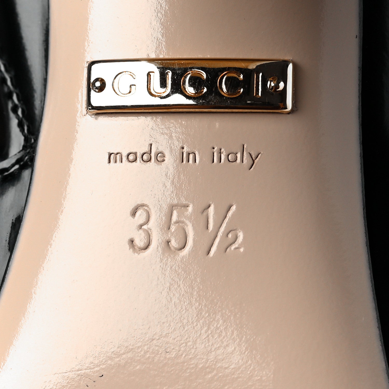 Gucci Regent Calfskin Nimue Bow Mary Jane Ankle Boots 35.5 Black White Magnoli 8 of 8