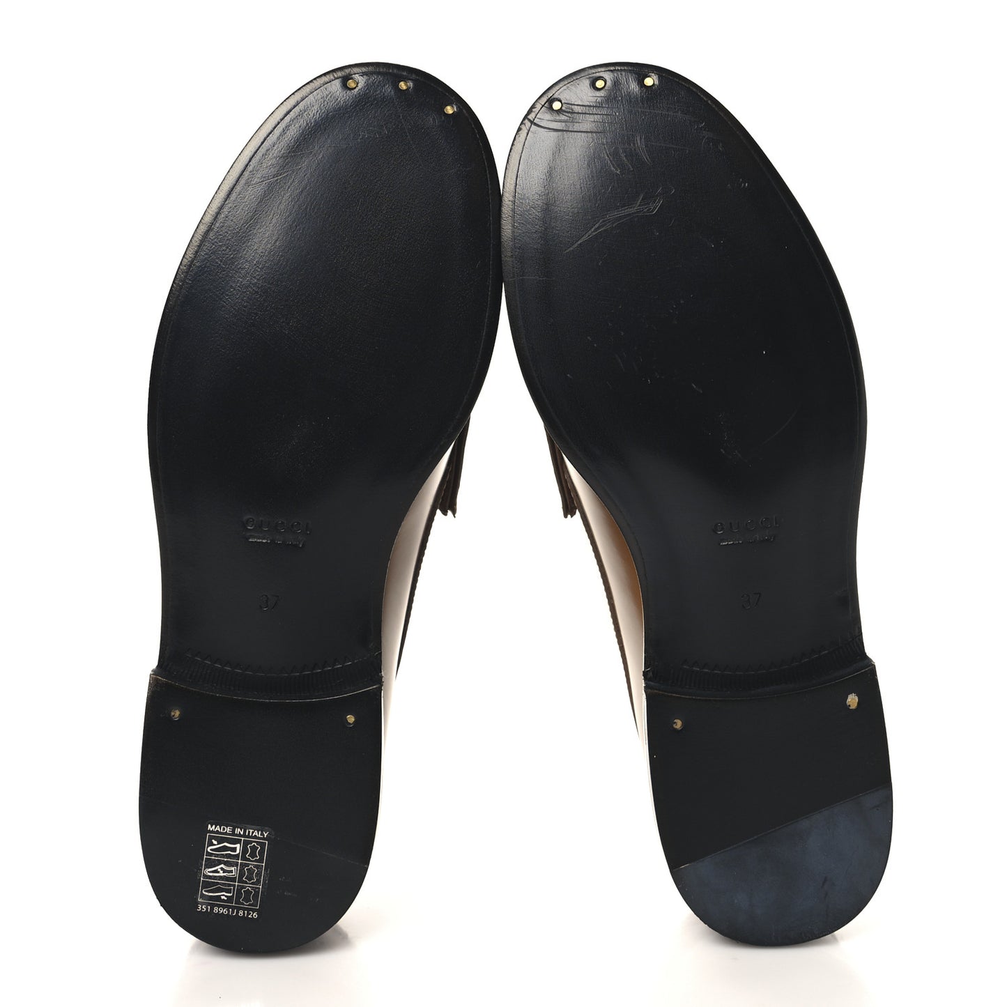 Calfskin Millennial Ribot Womens GG Loafers 37 Luminious Wood