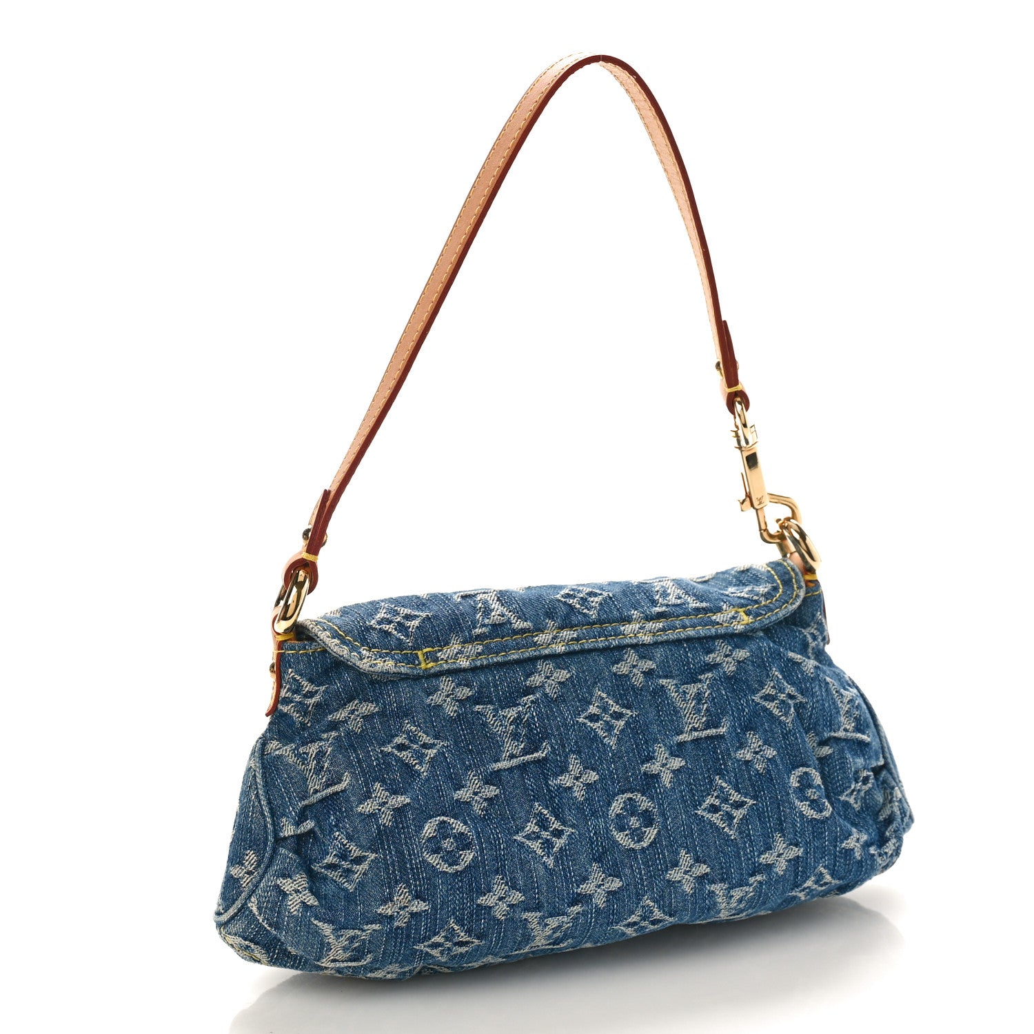 Louis Vuitton Monogram Denim Mini Pleaty Blue 2 of 8