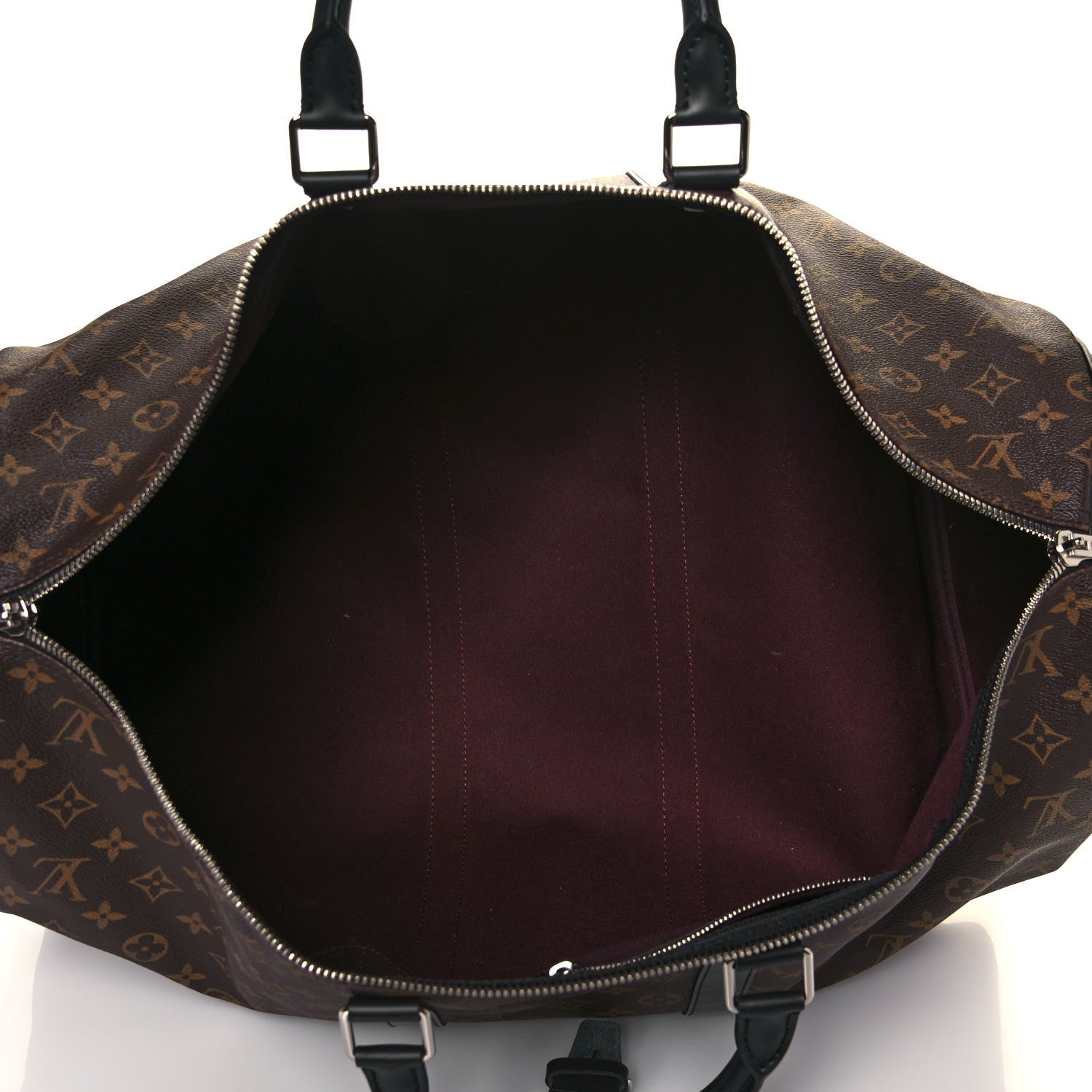 Louis Vuitton Monogram Macassar Keepall Bandouliere 55 5 of 13