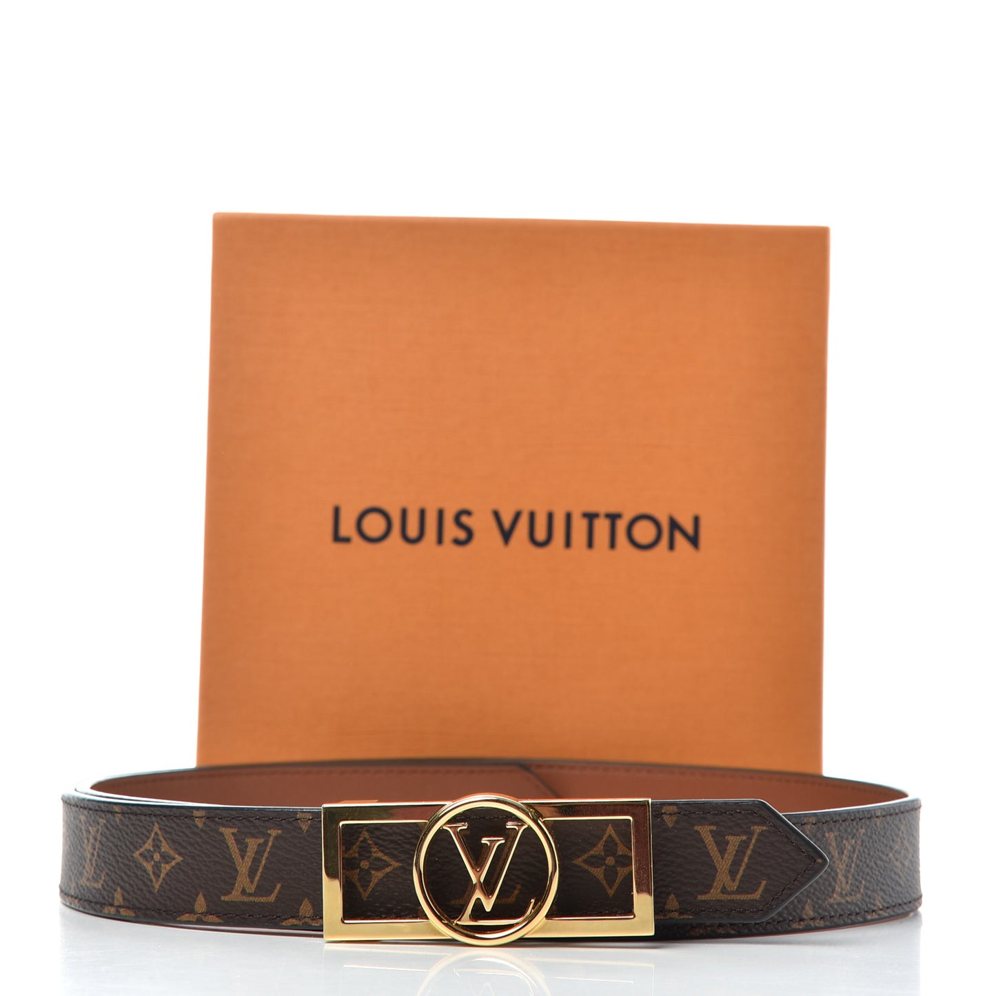 Monogram 25mm Dauphine Reversible Belt 90 36 Tan