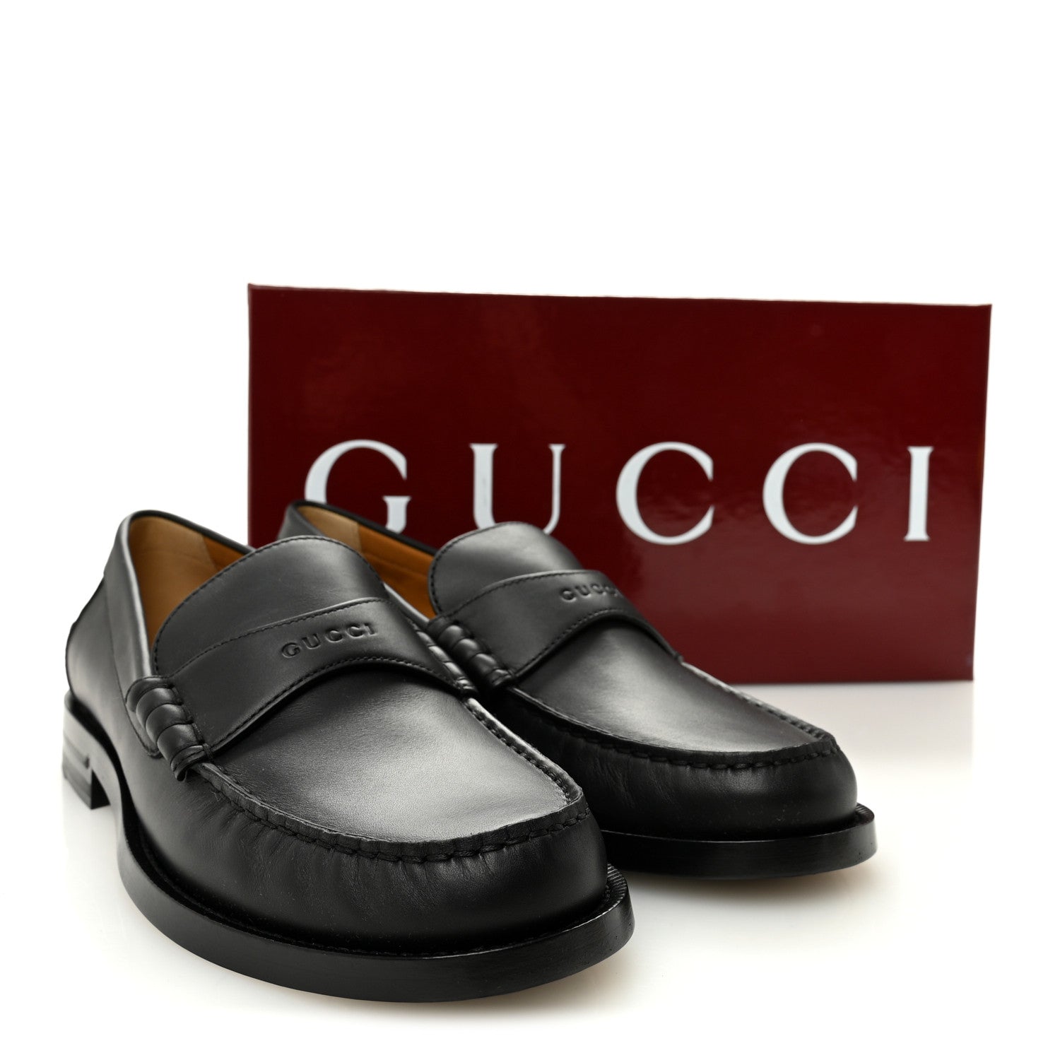 Gucci Calfskin Miro Soft Womens Mocassin Loafers 39 Black 9 of 9