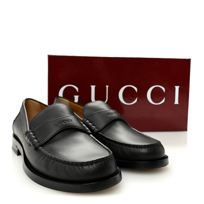 Gucci Calfskin Miro Soft Womens Mocassin Loafers 39 Black 9 of 9