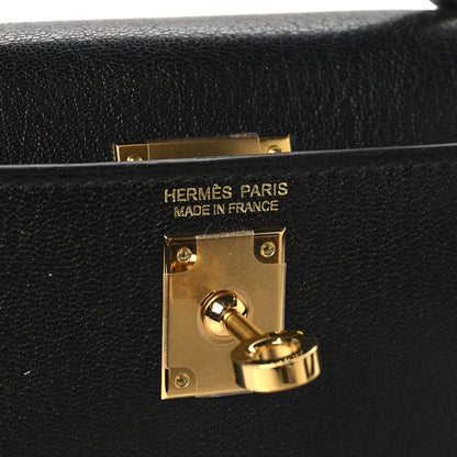 Hermes Chevre Chamkila Mini Kelly Sellier 20 Black 6 of 11