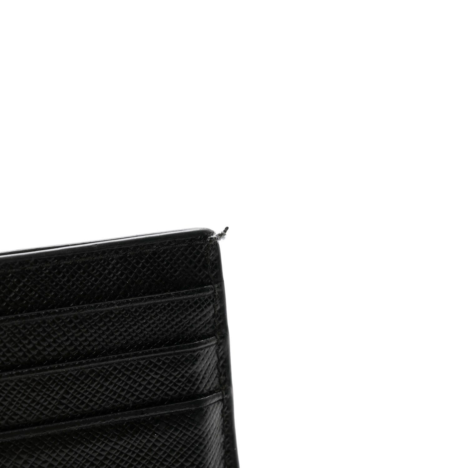 Prada Saffiano Metal Card Holder Black 8 of 9