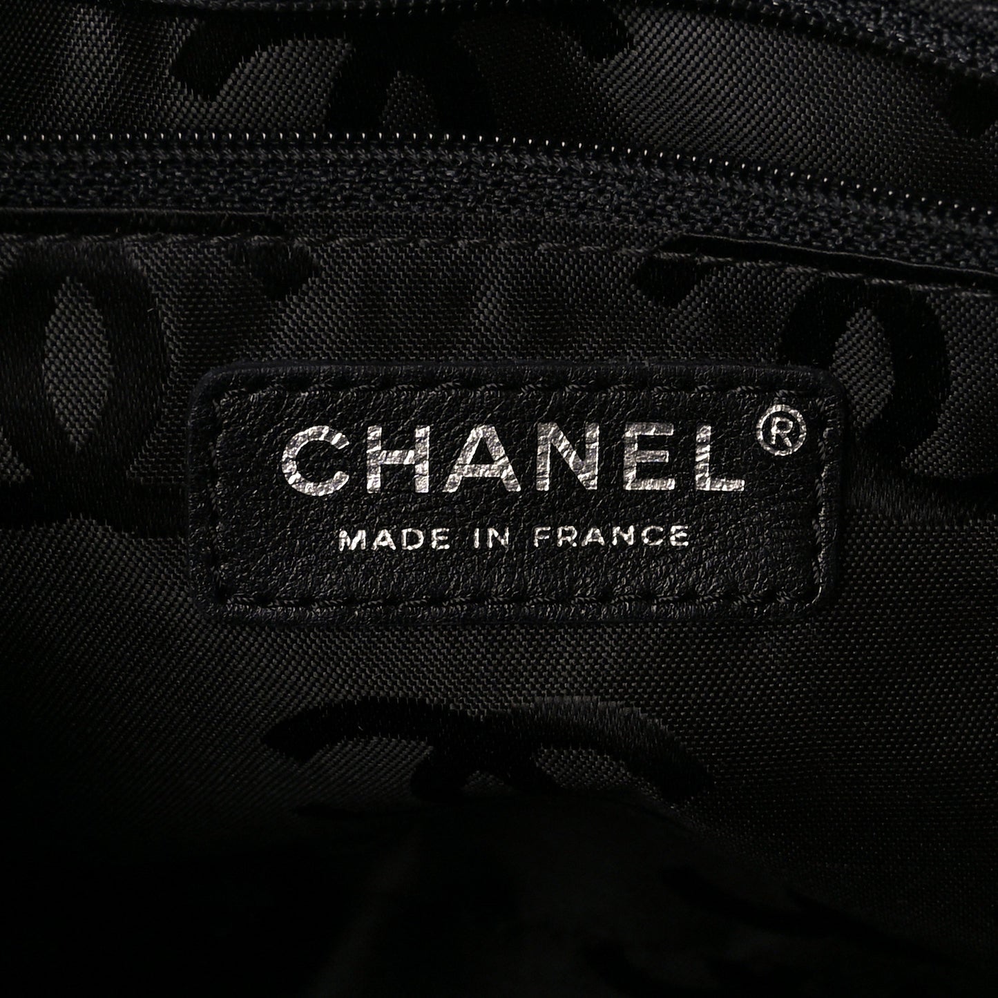 Calfskin Quilted Large Cambon Bowler Beige Black