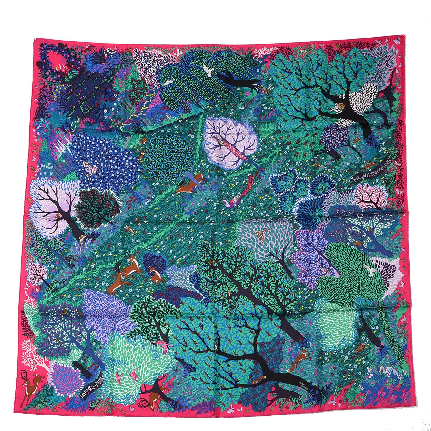 Silk Dans Un Jardin Anglais Scarf 90