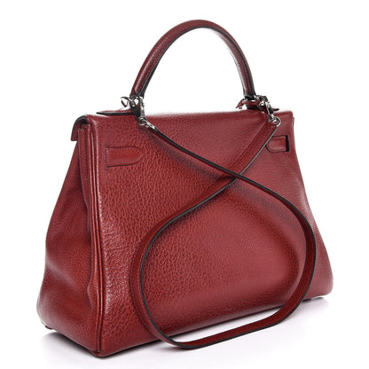 Hermes Buffalo Kelly Retourne 32 Rouge H 3 of 37