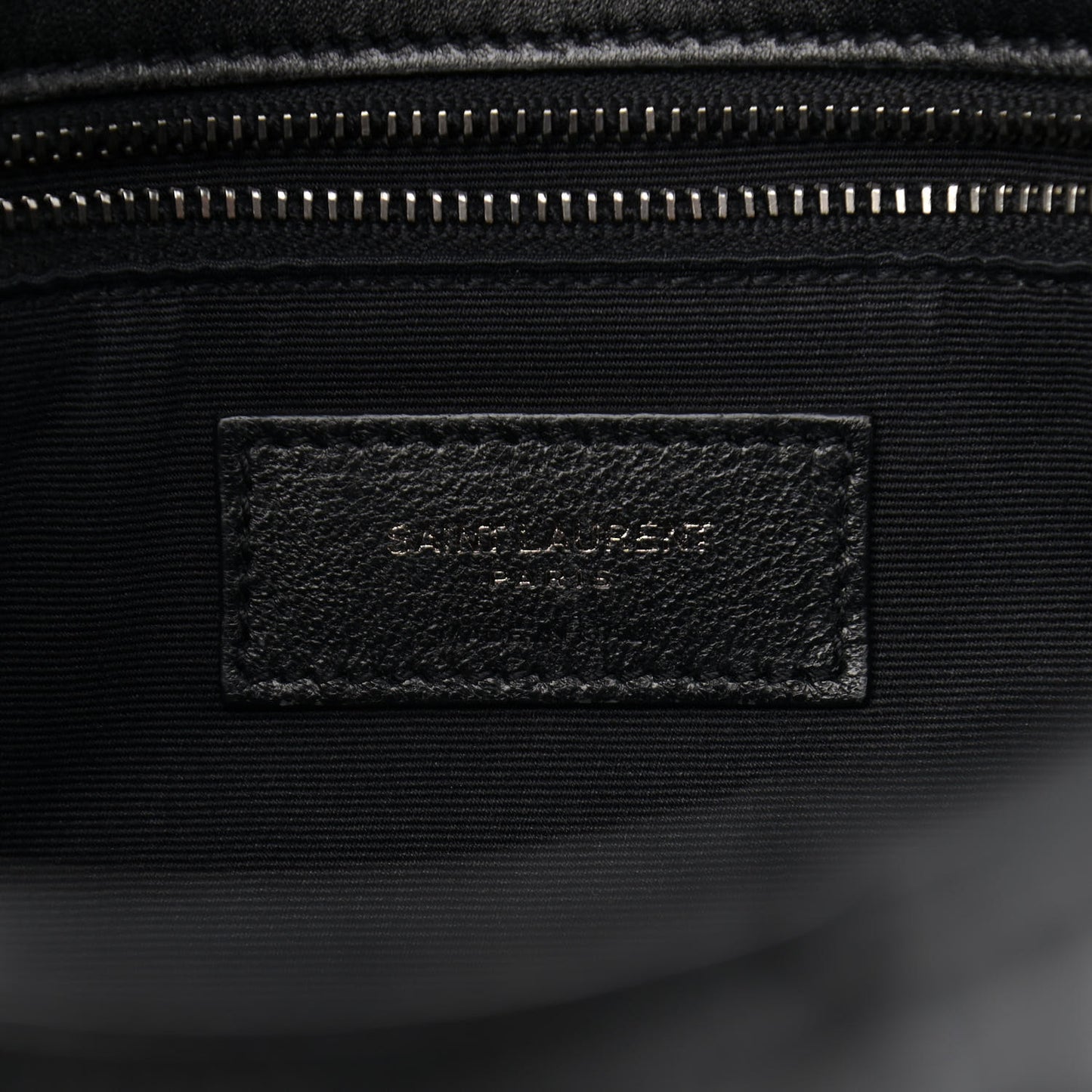 Patent Crocodile Embossed Lambskin Monogram Medium Niki Chain Satchel Black