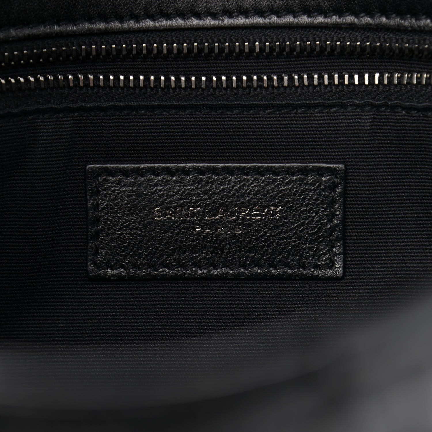 Saint Laurent Patent Crocodile Embossed Lambskin Monogram Medium Niki Chain Satchel Black 6 of 16