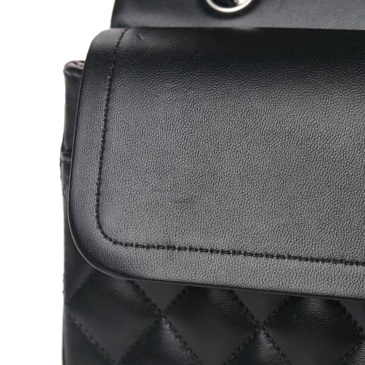 Chanel Lambskin Quilted Medium Double Flap Black 9 of 11