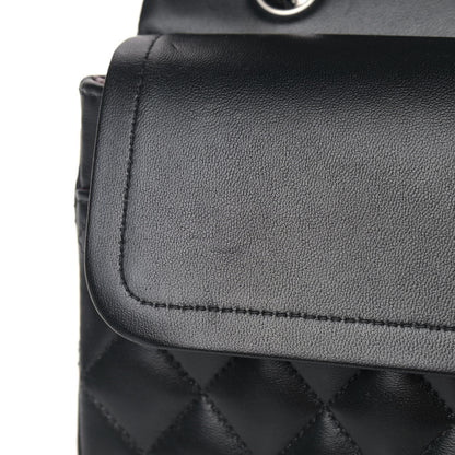 Chanel Lambskin Quilted Medium Double Flap Black 9 of 11