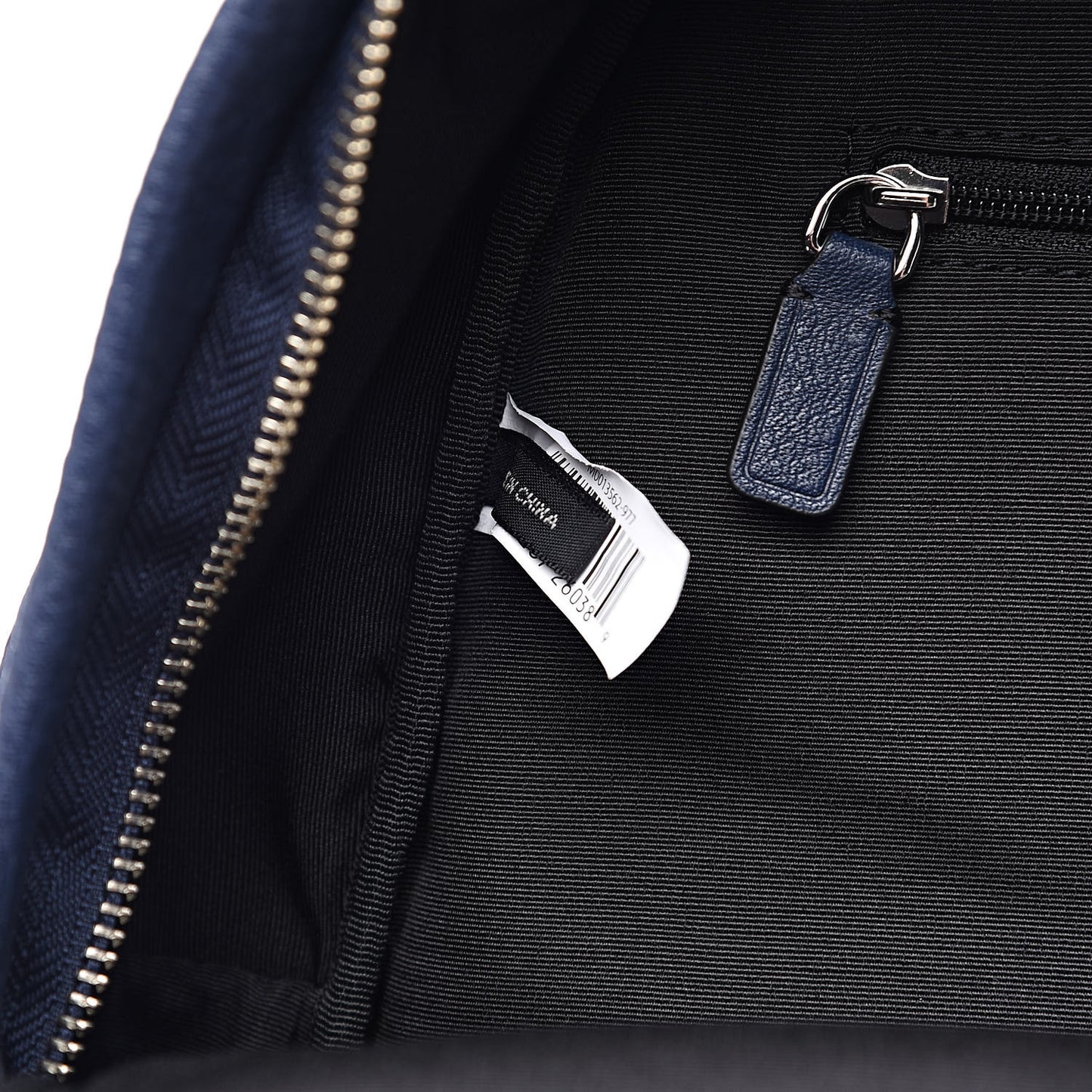 Pebbled Calfskin Varsity Backpack French Navy