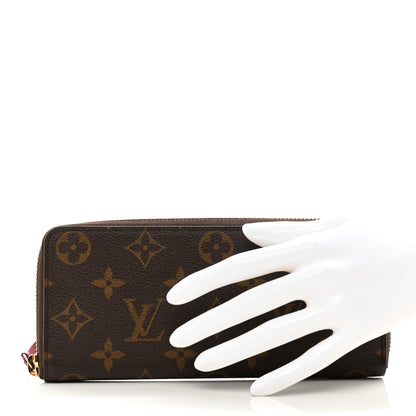 Louis Vuitton Monogram Clemence Wallet Fuchsia 2 of 8