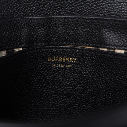 Burberry Grainy Calfskin Vintage Check Note Crossbody Bag Black 8 of 11