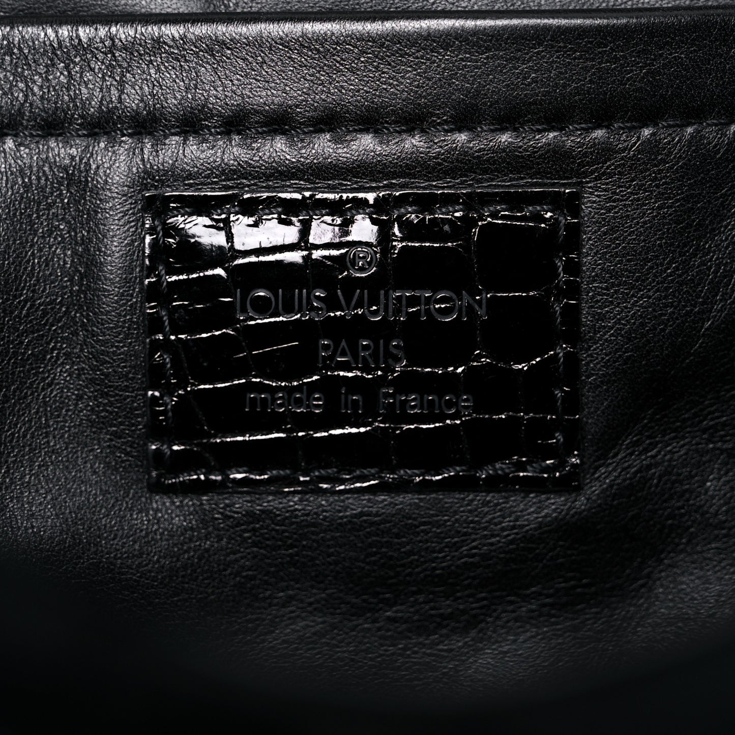 Monogram Velours Alligator Irvine Black