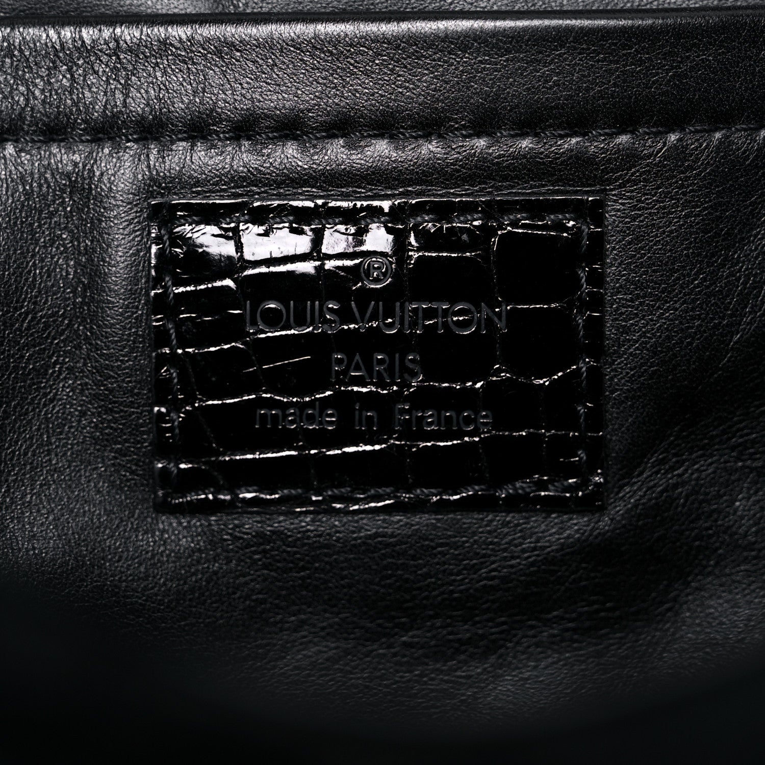 Louis Vuitton Monogram Velours Alligator Irvine Black 6 of 14