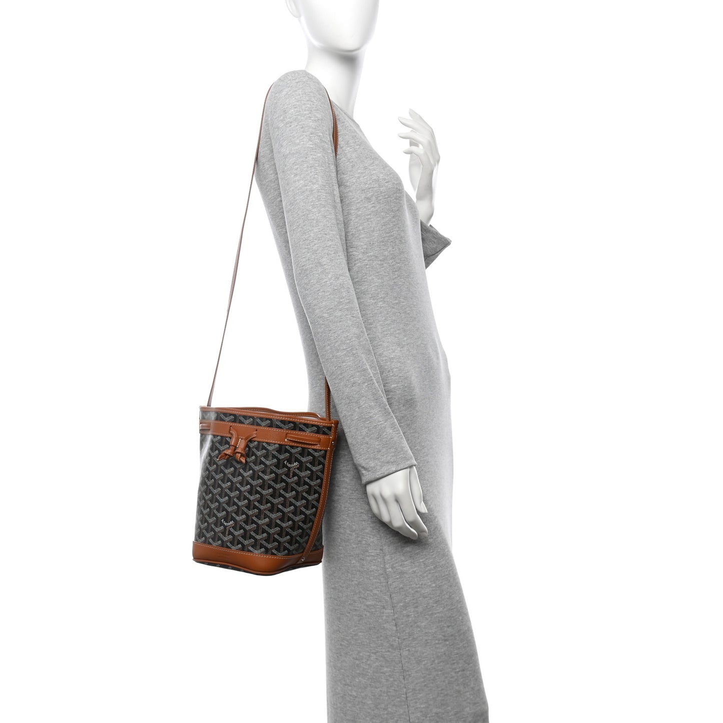 Goyardine Petit Flot Bucket Bag PM Black Gold