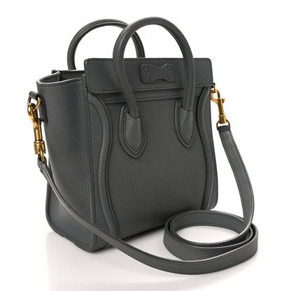 Celine Baby Drummed Calfskin Nano Luggage Kohl 3 of 10