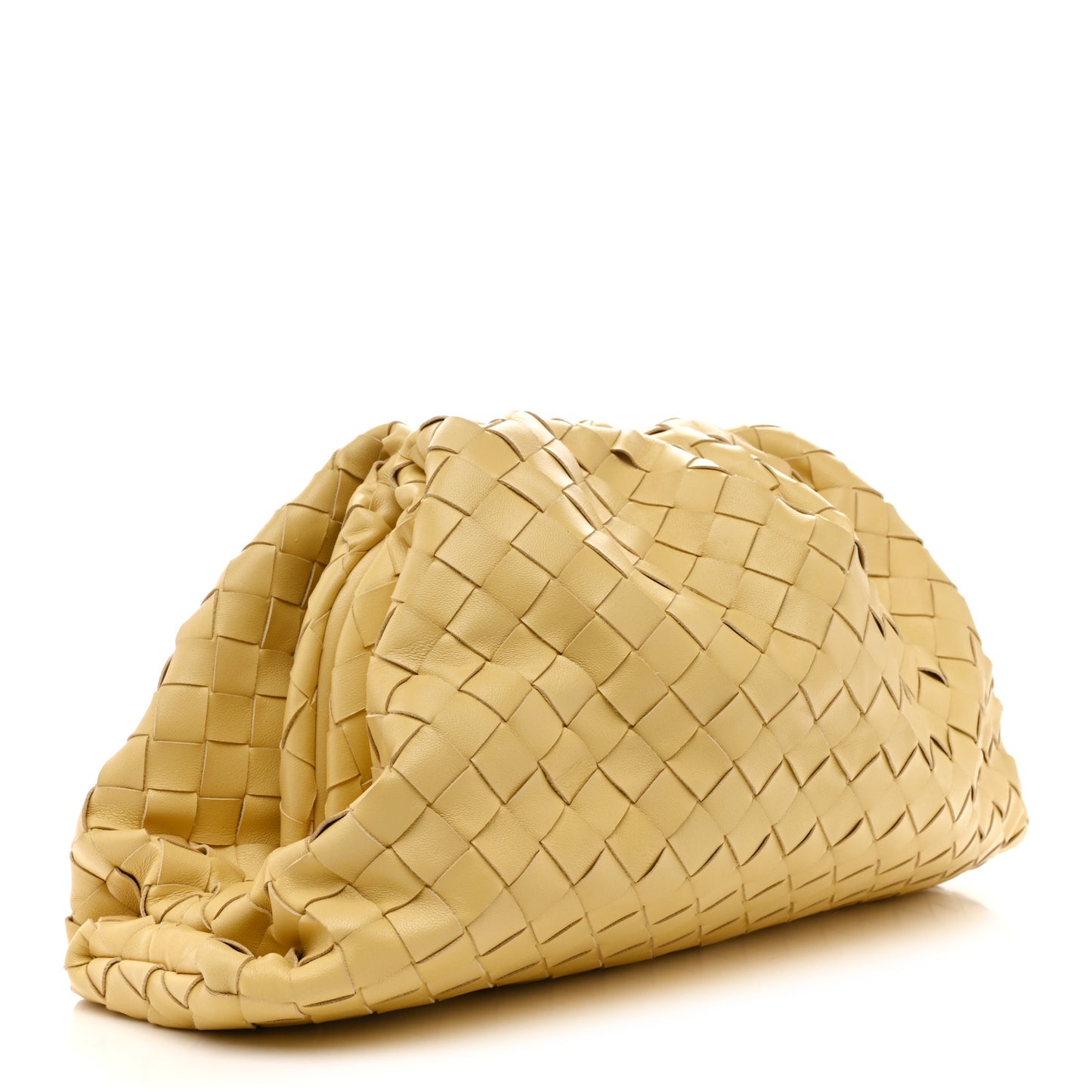 Nappa Maxi Intrecciato The Pouch Oversized Clutch Lemonade