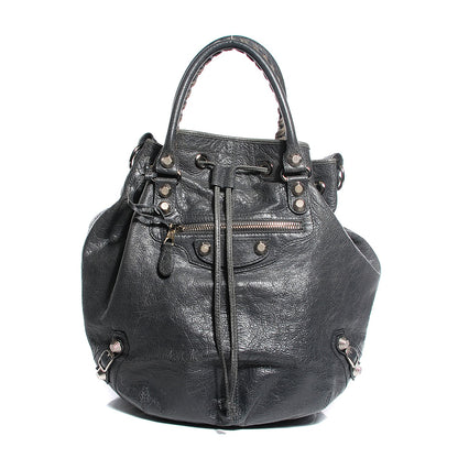 Balenciaga Agneau Giant 12 Silver Hardware Pompon Gris Tarmac 1 of 13