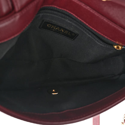 Chanel Sheepskin Quilted Vintage Mademoiselle Flap Dark Red 5 of 10