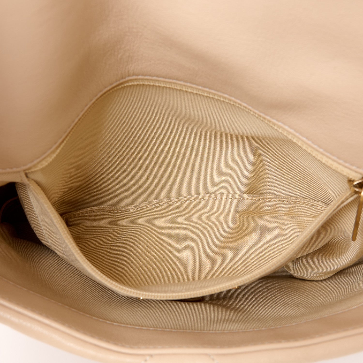 Chanel Goatskin Quilted Medium Chanel 19 Flap Beige 6 of 12