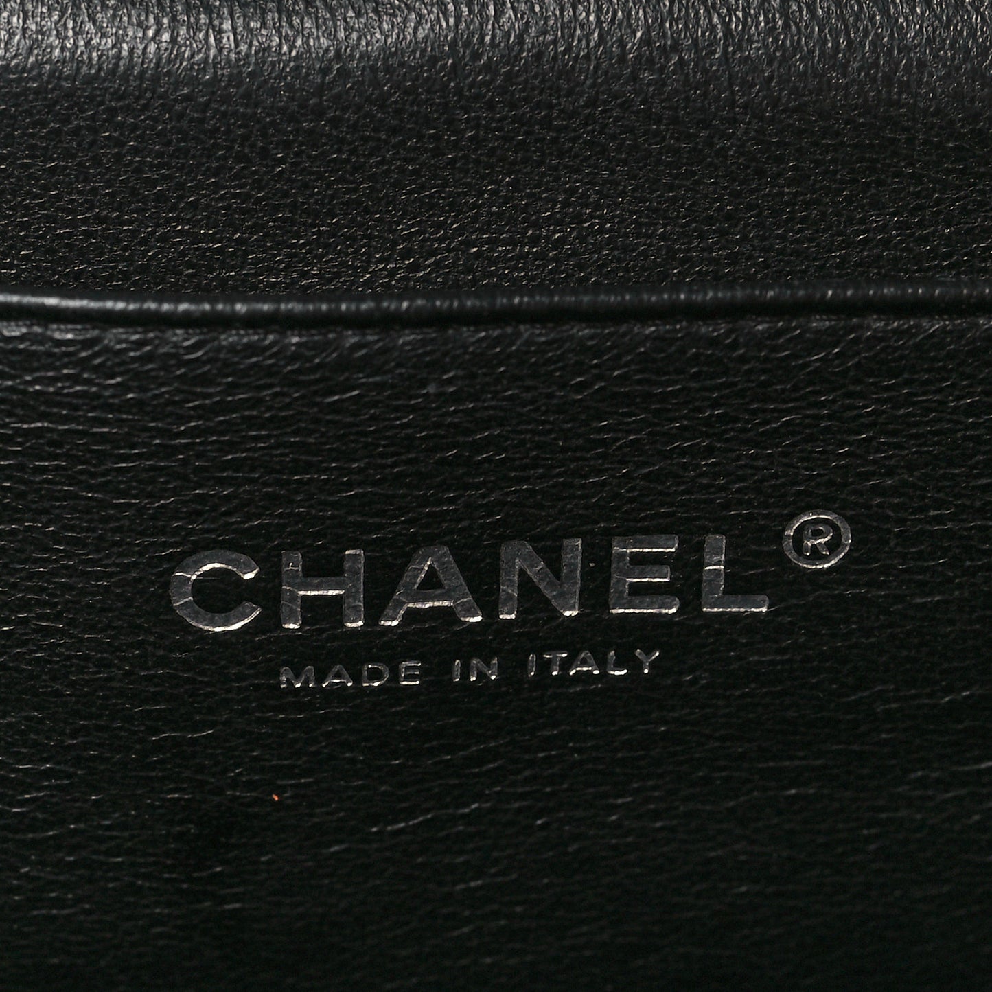 Patent Quilted Clutch with Chain Flap Black