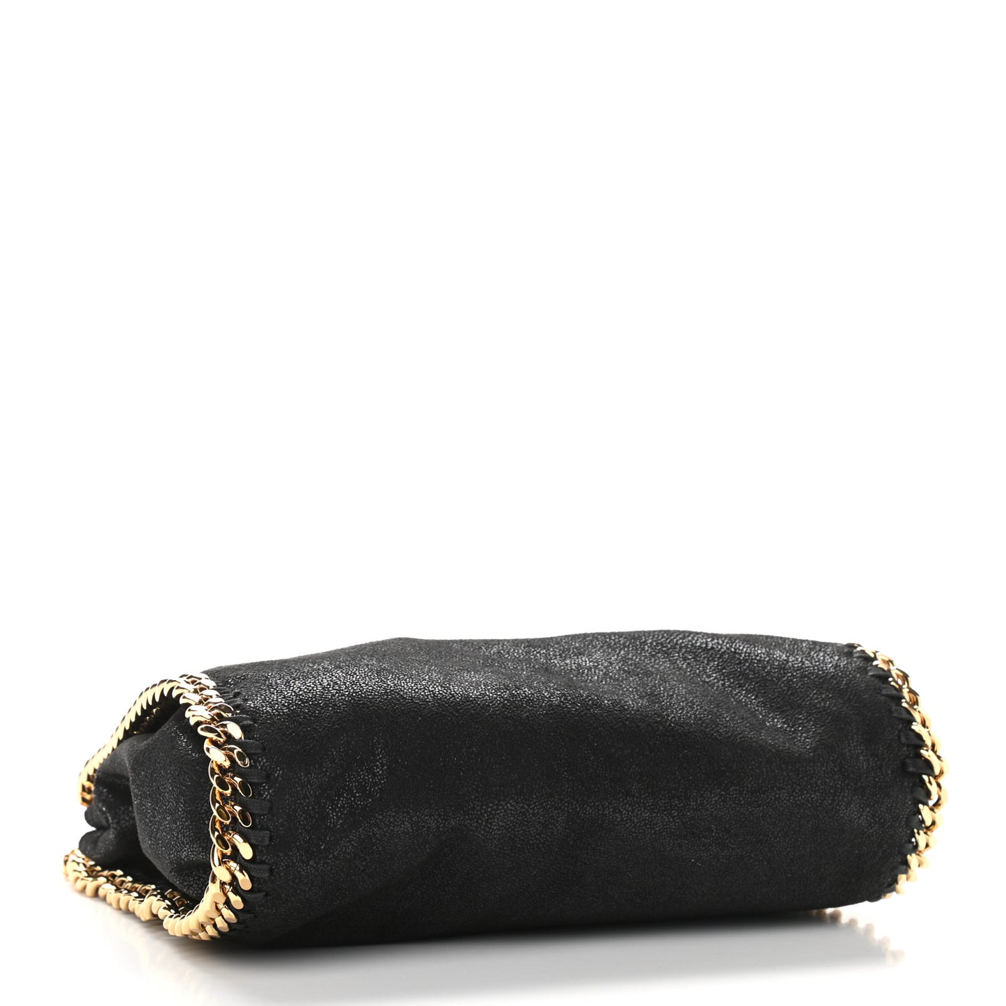 Shaggy Deer Mini Falabella Fold Over Tote Black