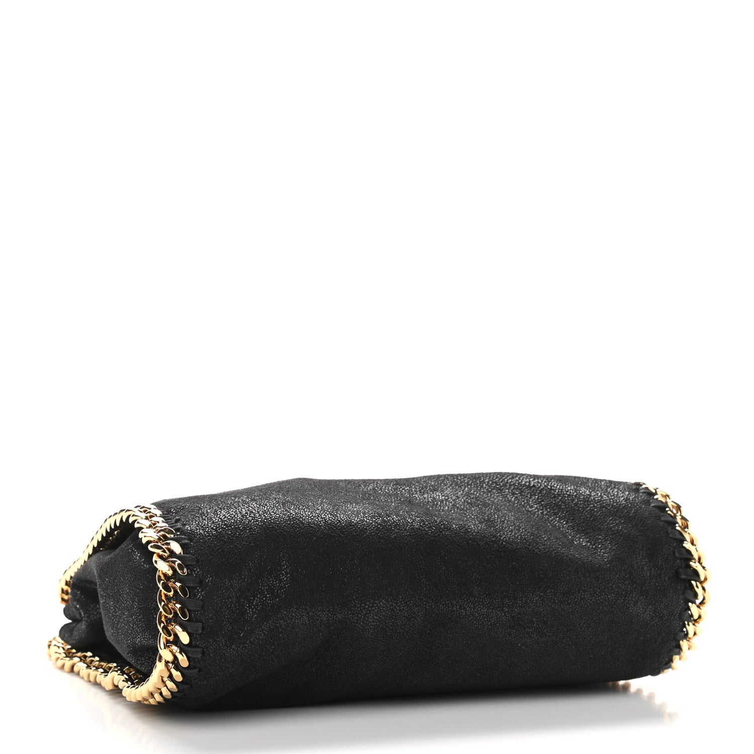 Stella McCartney Shaggy Deer Mini Falabella Fold Over Tote Black 4 of 10