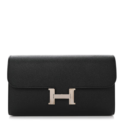 Hermes Epsom Constance Long Wallet Black 1 of 8
