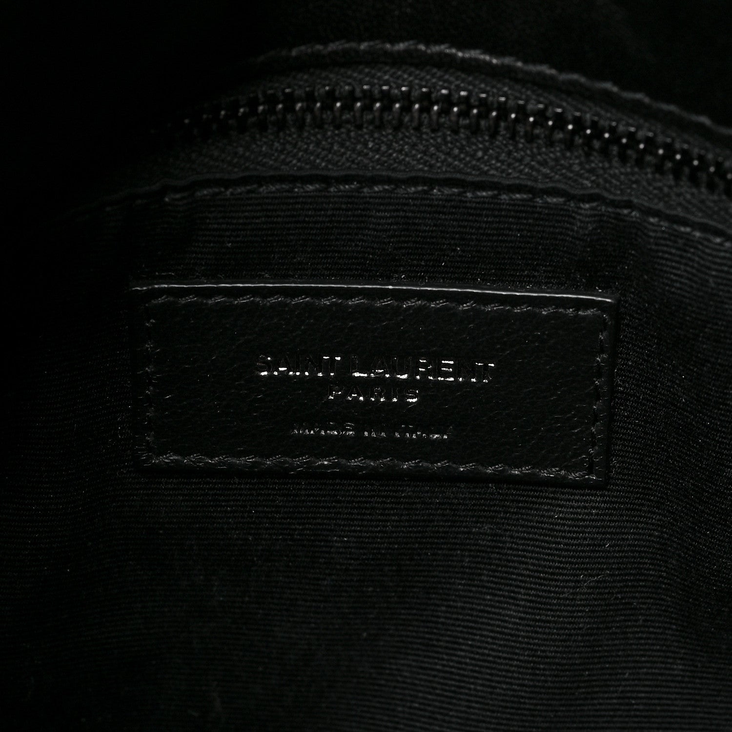 Saint Laurent Lambskin Quilted Monogram Monochrome Small Loulou Puffer Chain Satchel Black 5 of 6