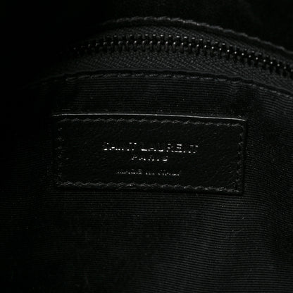 Saint Laurent Lambskin Quilted Monogram Monochrome Small Loulou Puffer Chain Satchel Black 5 of 6