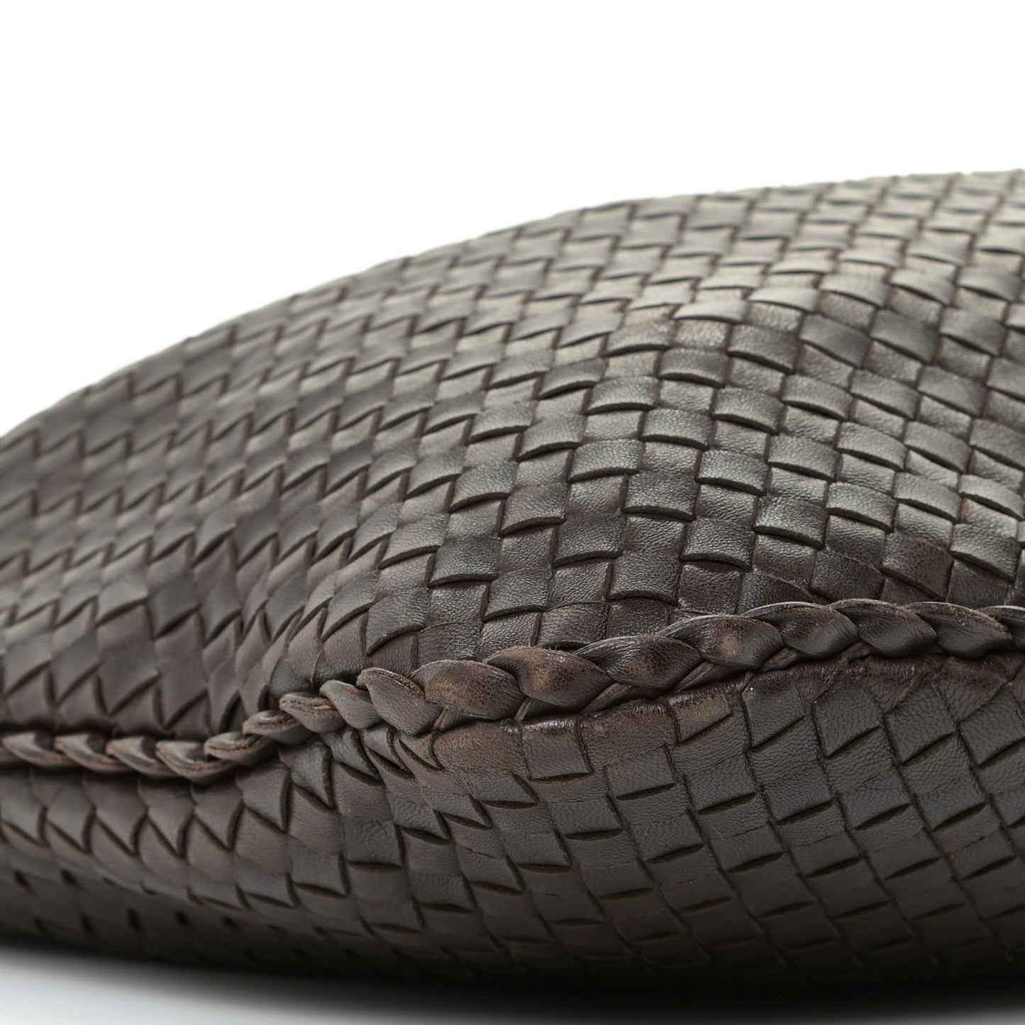 Nappa Intrecciato Large Veneta Hobo Ebano