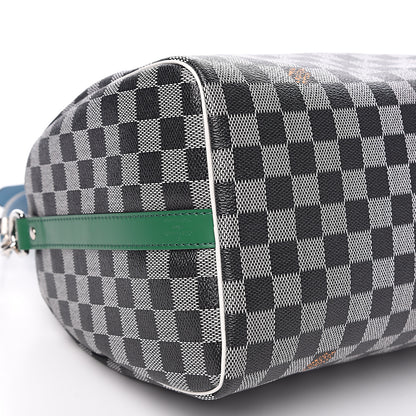 Louis Vuitton Damier Speedy Bandouliere 30 Black White 5 of 9