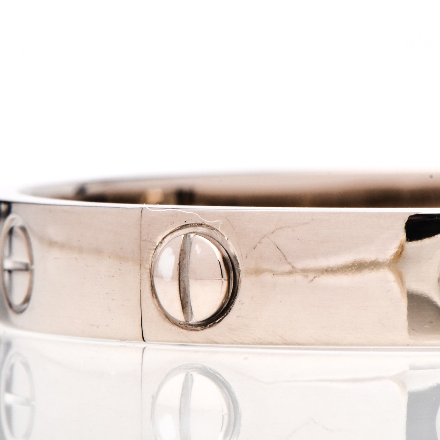 18K White Gold LOVE Bracelet 16