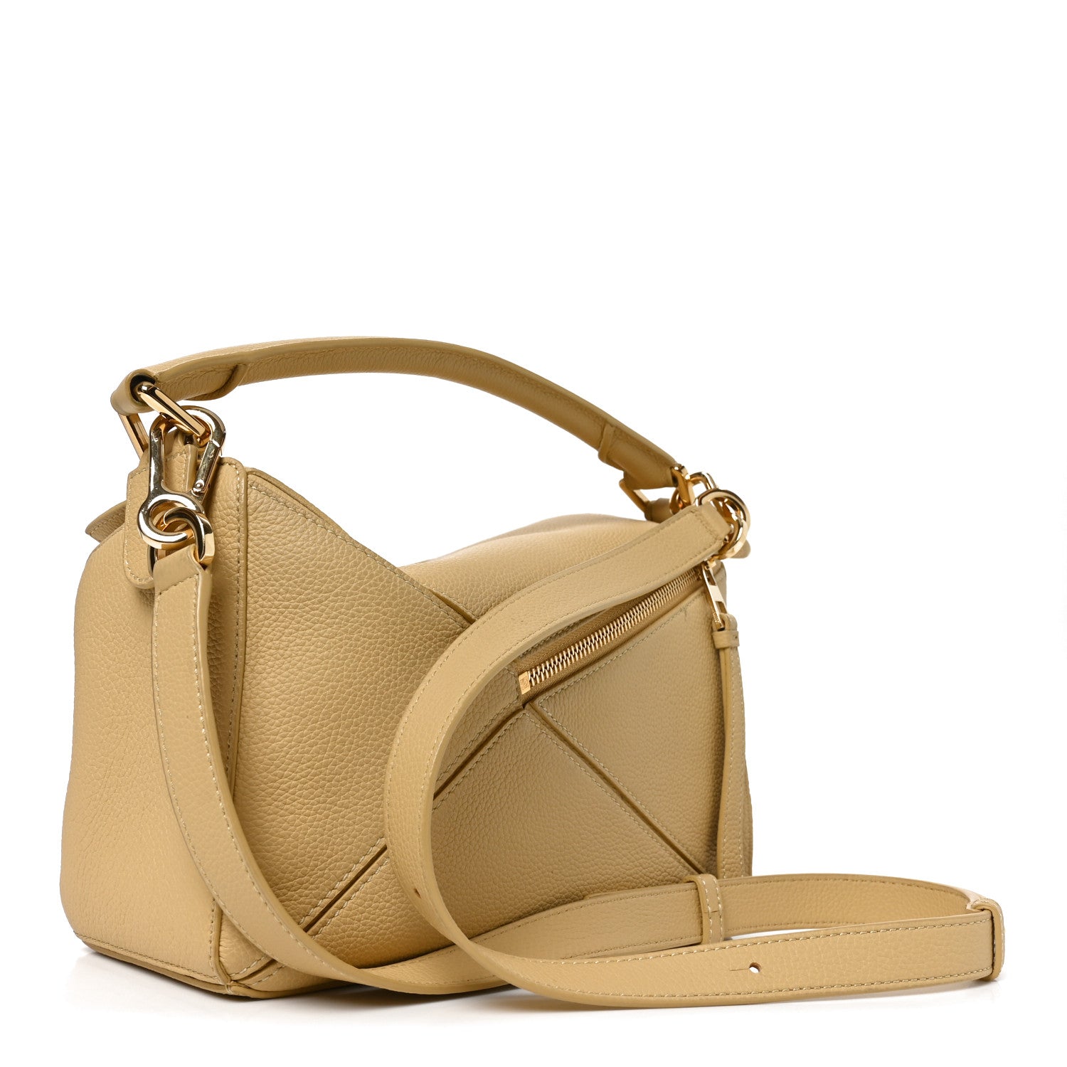 Loewe Grained Calfskin Small Puzzle Bag Dark Butter 3 of 9