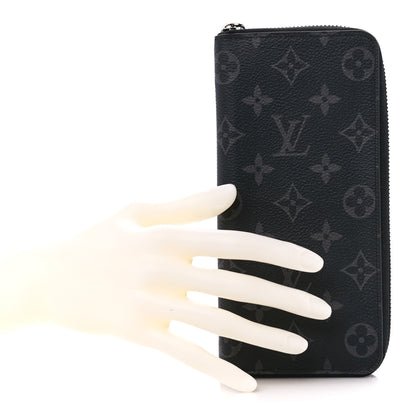 Louis Vuitton Monogram Eclipse Vertical Zippy Wallet 2 of 10