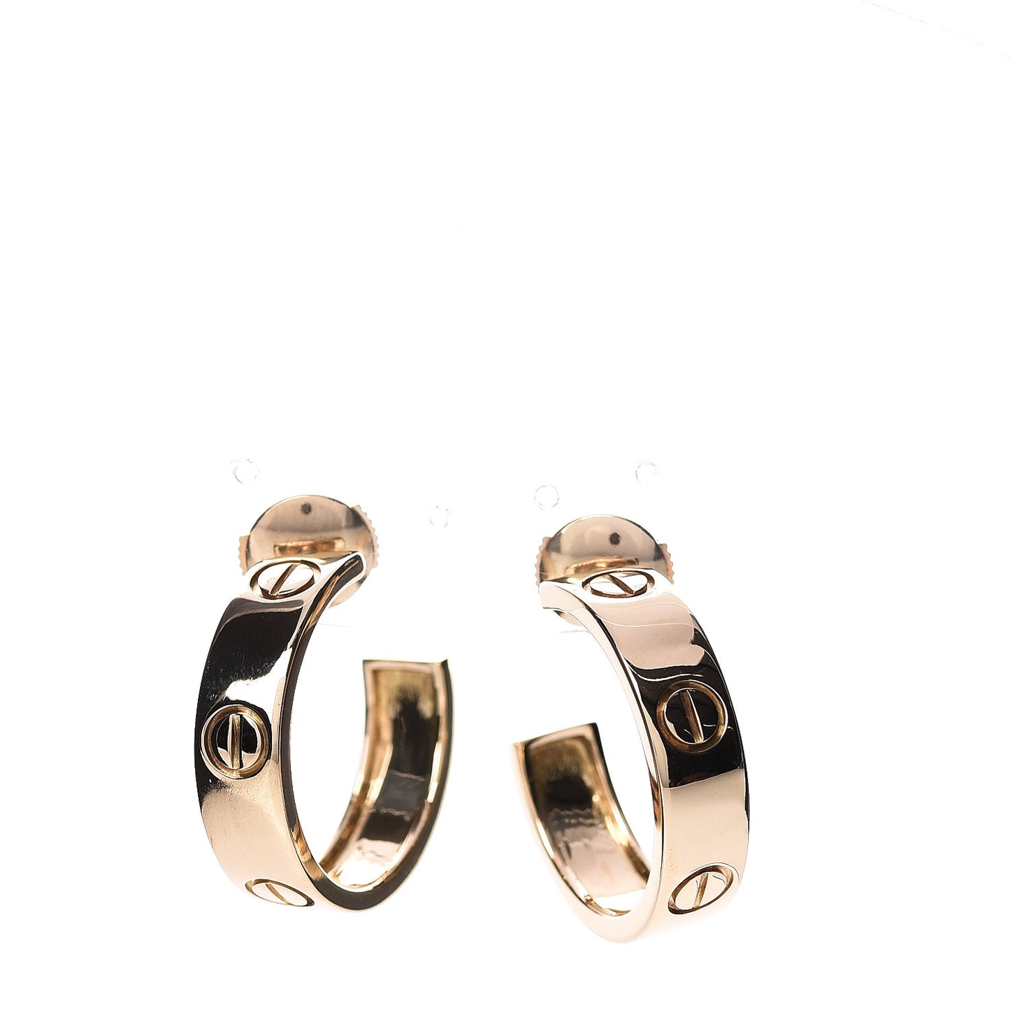 18K Yellow Gold 5.5mm LOVE Hoop Earrings